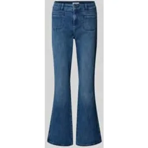 Christian Berg Woman Bootcut fit jeans met riemlussen
