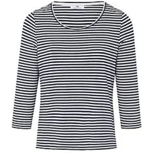 Shirt ronde hals en 3/4-mouwen Van Peter Hahn blauw