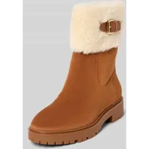 Lauren Ralph Lauren Leren boots met voering van teddybont, model ‘ALLYSON’