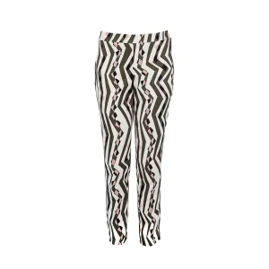 Broek met pasvormen en print van Conquista Fashion