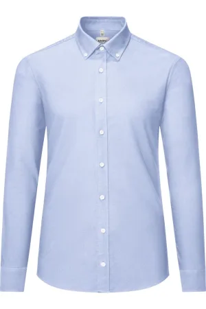 HAKRO Overhemd hemelsblauw, Effen
