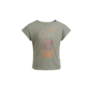 Jack Wolfskin T-shirt TAKE A BREAK T G voor meisjes met een schattige print