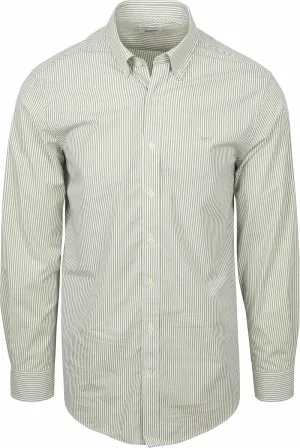 McGregor Overhemd Poplin Streep Groen