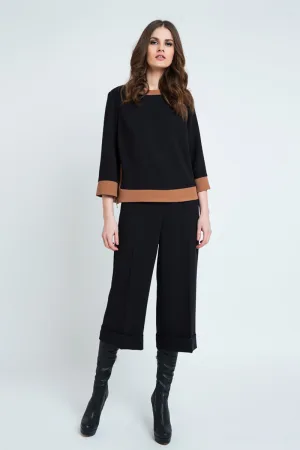 Zwarte Culottes met Omslag