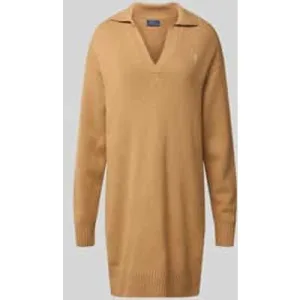 Polo Ralph Lauren Wollen jurk met logostitching