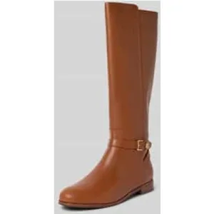 Lauren Ralph Lauren Leren laarzen met doornsluiting, model ‘BROOKE’