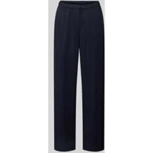 Gant Straight fit stoffen broek van pure viscose met persplooien