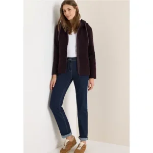 Cecil Dames Kort wollen jack in Rood