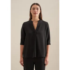 seidensticker Klassieke blouse Zwarte roos