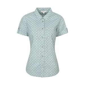 Mountain Warehouse Dames/Dames Kokospalm shirt met korte mouwen (Licht Khaki)