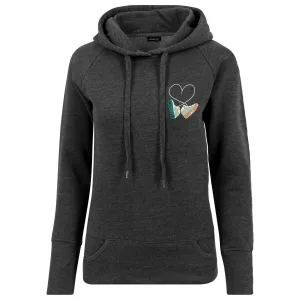 Sweat geborduurde hoodie voor vrouwen Mister Tee DamKicks Love