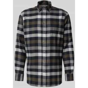 Christian Berg Men Regular fit vrijetijdsoverhemd van biologische katoenmix