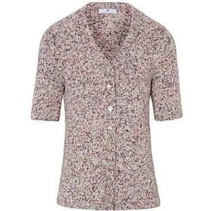 Vest 100% katoen V-hals Van Peter Hahn wit