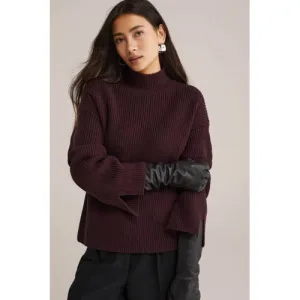 WE STUDIO leren handschoenen zwart