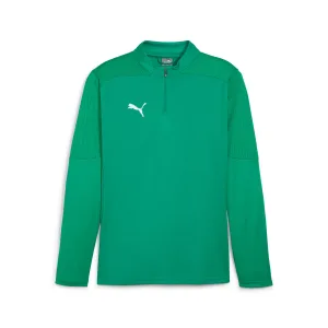 Puma TeamFINAL Training top met 1/4 rits voor heren in Groen