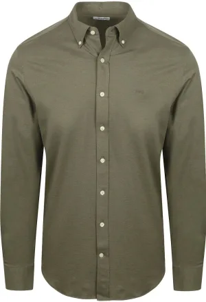 McGregor Overhemd Piqué Stretch Groen