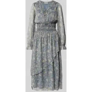 Pepe Jeans Getailleerde chiffon jurk met all-over bloemenmotief, model ‘LIVY DRESS’