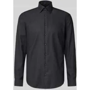 Christian Berg Men Regular fit zakelijk overhemd van puur katoen met kentkraag