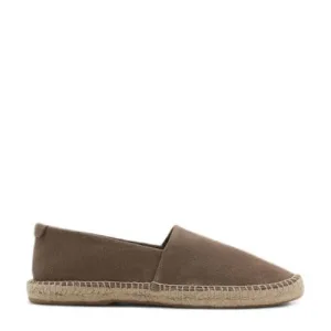 Mango Man suède espadrilles bruin