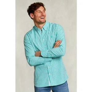 River Woods Custom Fit Checked Shirt White/green