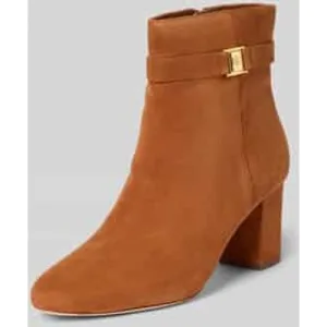 Lauren Ralph Lauren Laarsjes van leer met applicatie, model ‘KELLIE’