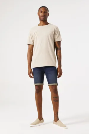 Savio 635 Slim Denim Shorts – Dark Used