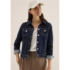 Cecil Dames Gespoeld spijkerjack in Blauw