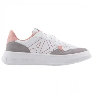 Armani Exchange Dames/Dames Leren Trainers (Wit/Roze)