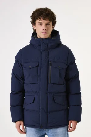 Garcia pufferjas donkerblauw