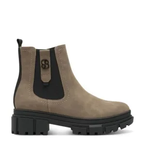 s.Oliver chunky enkelboots taupe
