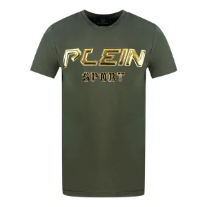Plein Sport Logo Green T-Shirt