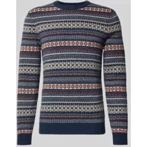 MCNEAL Gebreide pullover van wolmix met ronde hals