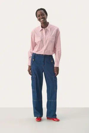 Casual broek Loose fit Dark Vintage Denim