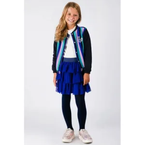 B.Nosy gestreepte sweatvest paars