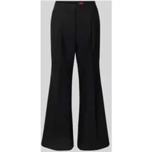 HUGO Wide leg stoffen broek met viscose, model ‘HAMAIA’