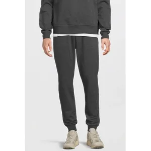 anytime fleece joggingbroek donkergrijs melange