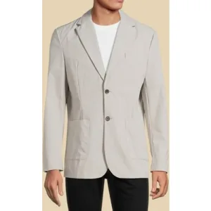 GUESS Gary Patch Pkts Dolphin Blazer Grey