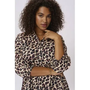 Kaffe Curve blouse bruin