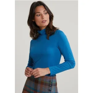 River Woods Petrol Basic Roll Neck T-shirt