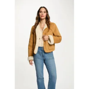 Morgan suede jasje camel