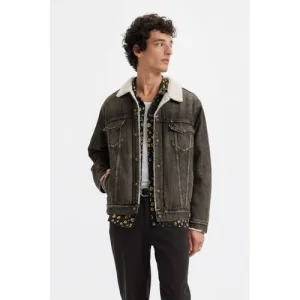 Levi’s denim spijkerjas grijs