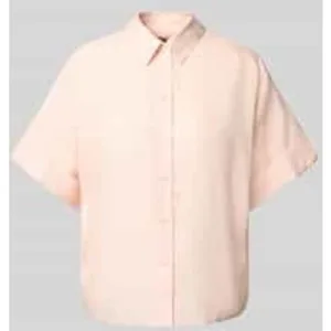 Boss Orange Blouse van ramie met extra brede schouders, model ‘Bisenas’