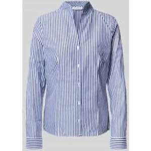 Christian Berg Woman Overhemdblouse met opstaande kraag en sportmanchetten