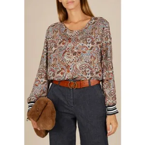 River Woods Patterned Popover Shirt In Multi