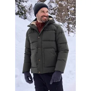 Mountain Warehouse Heren Manta gewatteerd jack (Kaki Groen)