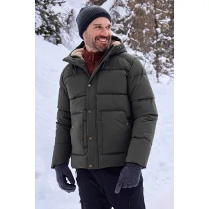 Mountain Warehouse Heren Manta gewatteerd jack (Kaki Groen)