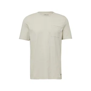 s.Oliver T-shirt met ongezoomde randen