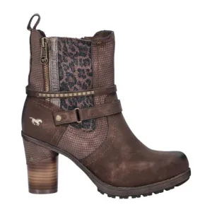 Mustang enkellaarzen bruin/panter