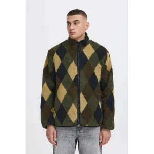 Solid teddy jas groen