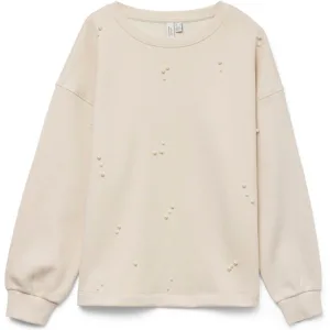 Vero Moda Vmfatilda ls sweatshirt jrs btq ecru